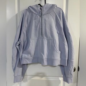 Lululemon Athletica Lavander Scuba Half Zip Hoodie